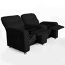 Poltrona Dupla Reclinável 2 Lugares Luush Suede Preto - 9