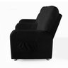 Poltrona Dupla Reclinável 2 Lugares Luush Suede Preto - 8