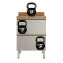 Ver imagem 4 de Balcão de Cozinha 60,1 Cm Proença 1 Porta 1 Gaveta 100% Mdf Nogueira/nude - Demóbile