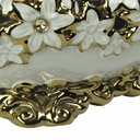 Ver imagem 5 de Centro de Mesa em Porcelana Branca e Dourada - 15x30x18cm - Detalhes Antigos: Centro de Mesa de Luxo