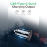 Carregador Veicular Baseus Turbo USB USB-C Type-C 2 Entradas PPS 30W 5A Max. PD3.0 / QC4.0+ / SCP /  - 5