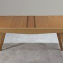 Ver imagem 3 de Mesa de Jantar Extensivel 113 ou 164 Cm Madeira Pinhao Nacc Pinhao