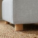 Ver imagem 7 de Sofá Chaise Modular Block 74x153 Pes Madeira Linho Tcs 701 Moll