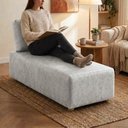 Ver mais imagens de Sofá Chaise Modular Block 74x153 Pes Madeira Linho Tcs 701 Moll