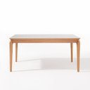 Ver imagem 7 de Conjunto Sala de Jantar 1 Mesa 160cm Tampo Laminado com Vidro e 6 Cadeiras Encosto Tela Florença Beg