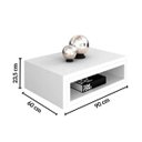 Ver imagem 3 de Mesa de Centro Retangular em MDF Sicília Espresso Móveis