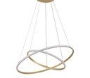 Ver imagem 1 de Pendente 2 Anéis Inverse Dourado 60cm Led 48w Bivolt Paris Luz