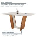 Ver imagem 7 de Mesa de Jantar com 6 Cadeiras MDF Dakota Casuá Cinamomo Off White Suede Pena