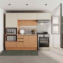 Ver imagem 2 de Cozinha Modulada 4 Peças com Armários, Balcão e Torre Quente Aroeira CabeCasa MadeiraOriginals