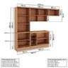 Cozinha Modulada 4 Peças com Armários, Balcão e Torre Quente Aroeira CabeCasa MadeiraOriginals - 4