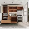Cozinha Modulada 4 Peças com Armários, Balcão e Torre Quente Aroeira CabeCasa MadeiraOriginals - 10
