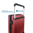 Ver mais imagens de Kit Conjunto 2 Malas Rígidas 10 e 23kg 360° com Cadeado Tsa - Gladiador Wide E1pm Cor: Cereja