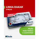 Ver imagem 3 de Kit Acessórios para Banheiro Dakar Abs Cromado 5pcs - Duda