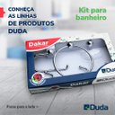 Ver imagem 2 de Kit Acessórios para Banheiro Dakar Abs Cromado 5pcs - Duda