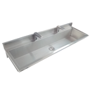 Ver imagem 1 de Lavatório Coletivo com 2 Torneiras 1,00m - Construinox