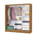 Ver imagem 4 de Guarda Roupa Casal 3 Portas com Espelho 3 Gavetas Santiago Plus Carioca Móveis