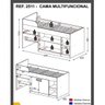 Cama Infantil com Escrivaninha 2 Portas e Nichos - 4