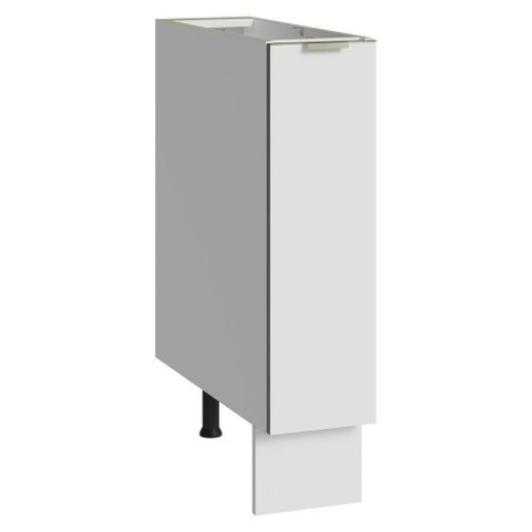 Balcão Porta-temperos 20cm 1 Porta (sem Tampo) Branco Veludo Lux Madesa