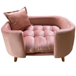 Sofá Caminha Grande Porte Pet Luxo em Sued Premium:rosê - 2