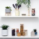 Ver imagem 2 de Pote de Vidro com Tampa de Bambu Oikos 500ml Hermético Redondo