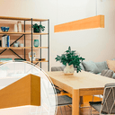 Ver imagem 2 de Lustre Madeira Retangular Linear Led Integrado 98cm -snk 04