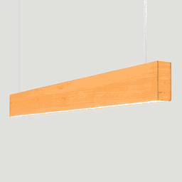 Lustre Madeira Retangular Linear Led Integrado 98cm -snk 04 - 3