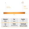 Lustre Madeira Retangular Linear Led Integrado 98cm -snk 04 - 6