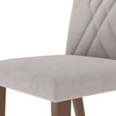Ver imagem 5 de Conjunto c/ 2 Cadeiras Megan Natural Veludo Fendi