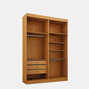 Ver imagem 2 de Módulo Guarda-Roupa 4 Portas 100% MDF Áurea - Arbo Design