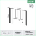 Ver imagem 3 de Cabeceira Casal Estofada para Cama 1,75m Dalla Costa Mdf Cor:freijó com Verde