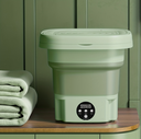 Ver imagem 2 de Mini Máquina de Lavar Roupa Dobrável Portátil 6,5 Litros Cor Verde