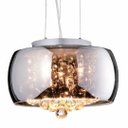 Ver imagem 3 de Lustre Pendente Cristal Legítimo K9 Luminária 28cm Cromado