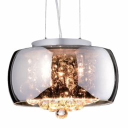 Lustre Pendente Cristal Legítimo K9 Luminária 28cm Cromado - 3