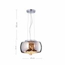 Ver imagem 4 de Lustre Pendente Cristal Legítimo K9 Luminária 28cm Cromado