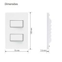 Ver imagem 3 de 2 Interruptores Paralelos 4x2 10a Branco Infiniti Margirius Cor:branco