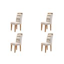 Ver imagem 1 de Conjunto 4 Cadeiras Para Sala De Jantar Imbuia
