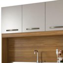 Ver imagem 3 de Cozinha Compacta Roma - 6 Portas 1 Gaveta Corrediça Metálica Mdf - Fiorello