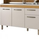 Ver imagem 4 de Cozinha Compacta Roma - 6 Portas 1 Gaveta Corrediça Metálica Mdf - Fiorello