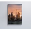Ver imagem 7 de Quadro Nova York Pôr do Sol - 60x90 - Tecido Canvas
