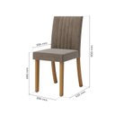 Ver imagem 5 de Conjunto Sala de Jantar Mesa Lisa 160cm Tampo de Vidro Canto Reto 6 Cadeiras Lily