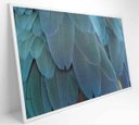 Ver imagem 2 de Quadro Penas Azuis - 90x60 - Vidro Impresso