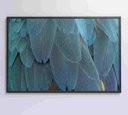 Ver imagem 7 de Quadro Penas Azuis - 90x60 - Vidro Impresso
