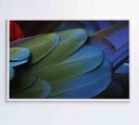 Ver imagem 1 de Quadro Penas Verdes - 90x60 - Tecido Canvas