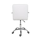 Ver imagem 5 de Cadeira Escritório Home Office Gomos Branca Confort Diretor Leitura Estofada Base Giratória