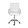 Cadeira Escritório Home Office Gomos Branca Confort Diretor Leitura Estofada Base Giratória - 2