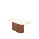 Ver imagem 4 de Mesa de Jantar Retangular C/ Vidro para 8 Lugares Kalina 219 Cm - Off White Fosco C/ Canella