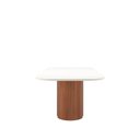 Ver imagem 5 de Mesa de Jantar Retangular C/ Vidro para 8 Lugares Kalina 219 Cm - Off White Fosco C/ Canella