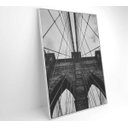 Ver mais imagens de Quadro Ponte do Brooklyn Preto e Branco - 40x60 - Tecido Canvas