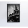 Quadro Torre Eiffel Preto e Branco - 60x90 - Adesivo Fotográfico - 7