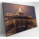Ver imagem 2 de Quadro Torre Eiffel Iluminada - 90x60 - Adesivo Fotográfico